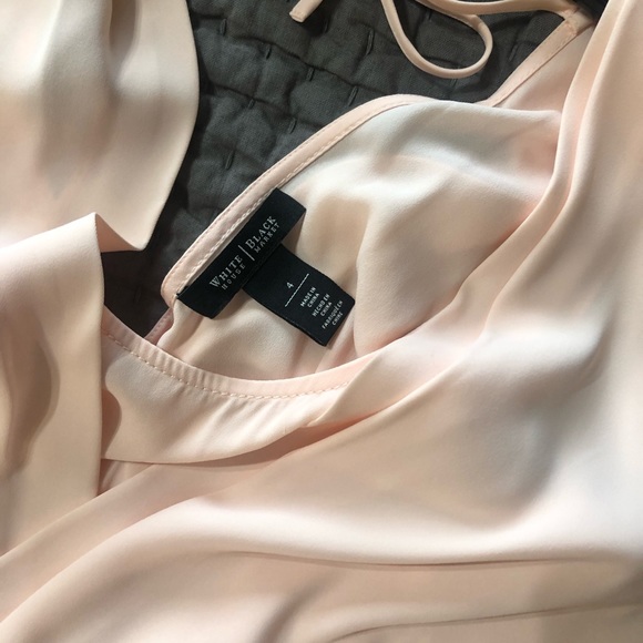 White House Black Market light pink/peach sleeveless dress size 4. - Picture 3 of 5